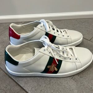 Gucci Bee White Sneakers